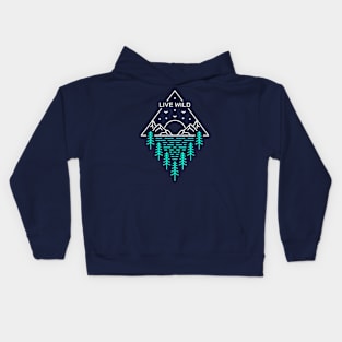 Live Wild 1 Kids Hoodie